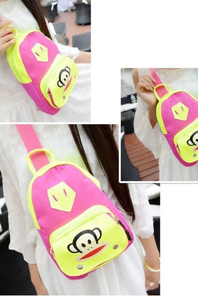 Msbl 039 - balô dạ quang mini đeo chéo khỉ milo