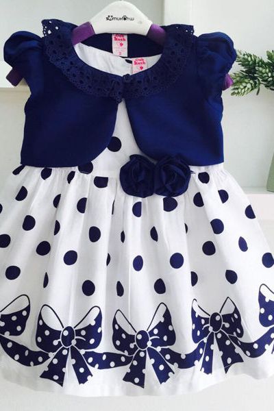 A17241 - đầm kate bông dệt kèm áo khoác sicotton oshkoshri 8size 1-8