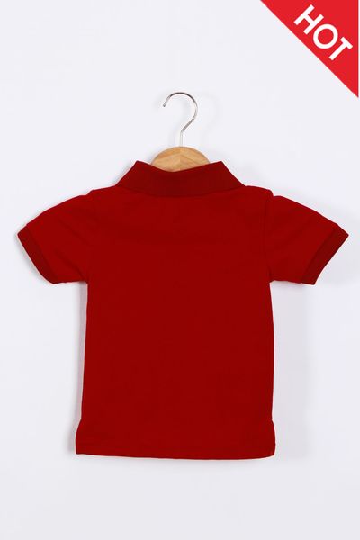 Áo polo baby buberry đỏ đô- -giá sỉ giá tốt ri nhí 7 cái ri đại 5 cái