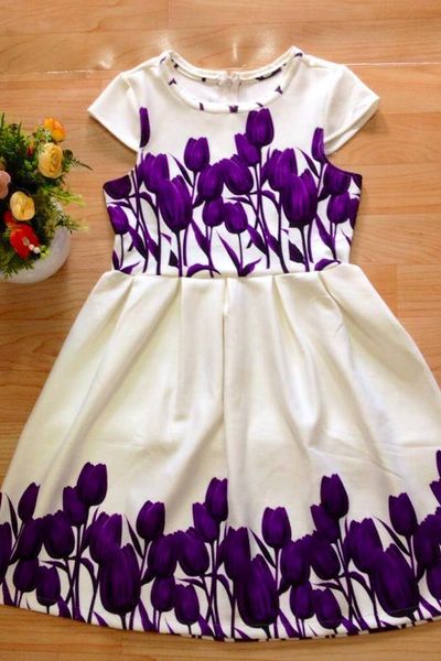 Đầm hoa xòe cao cấp