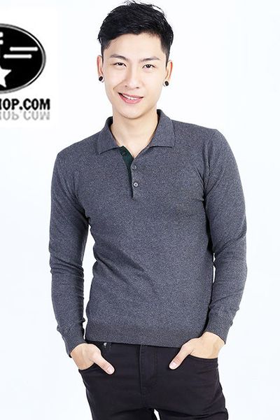 chuyên sỉ - lẻ áo thun polo tay dài nam facioshop
