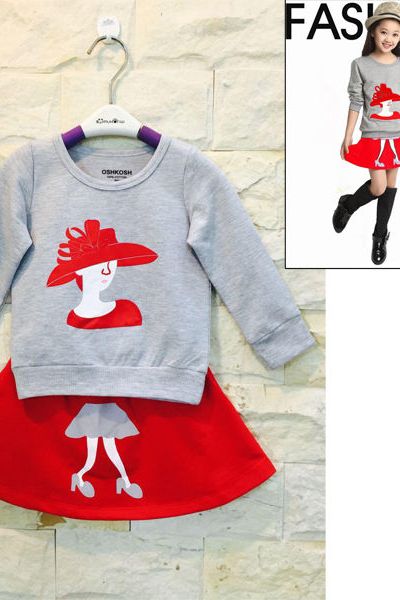 A17166 - bộ váy cô gái đội nón da cá 4c oshkoshri 8size 1-8