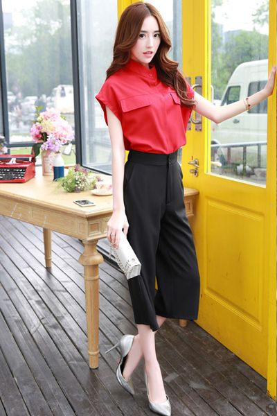 Set áo croptop quần cullotes - 1485