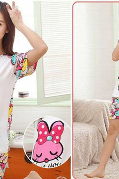 Đồ bộ thỏ love u - mc095 hàng quảng châu ms1292
