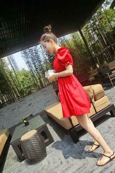 Đầm nhún trễ vai lucy - 0665