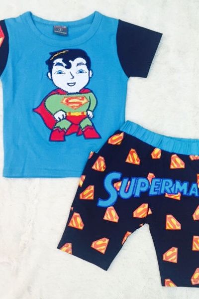 A17820 - bộ bé trai thêu đắp supermanri 8size 1-8