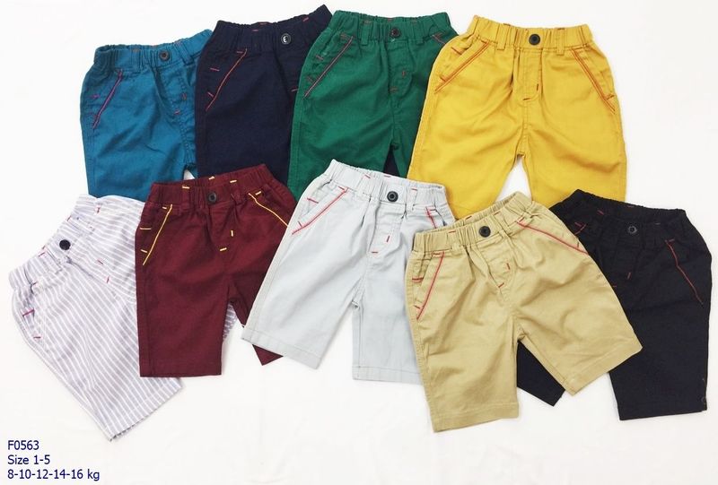 Quần kaki lửng màu bé trai s1-5 giá sỉ