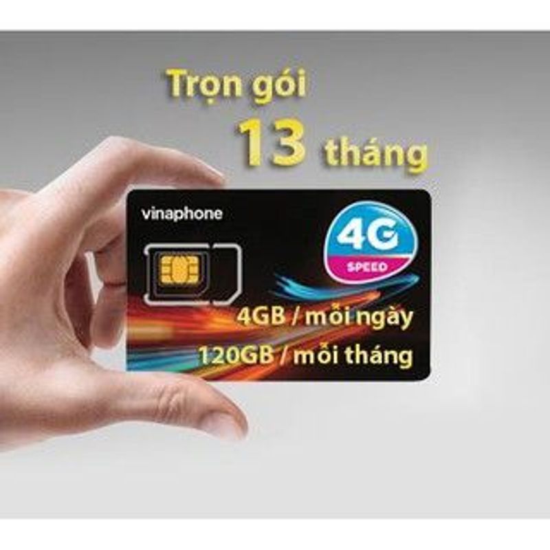 Sim 4g Vinaphone Vd89 Plus 120gbtháng 4gbngày Data Tốc độ Cao Miễn