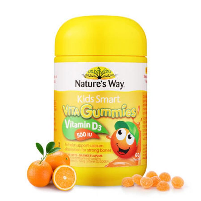 Image result for Kẹo dẻo Kids Smart Vita Gummies Vitamin D3 500 IU 60 viên Úc