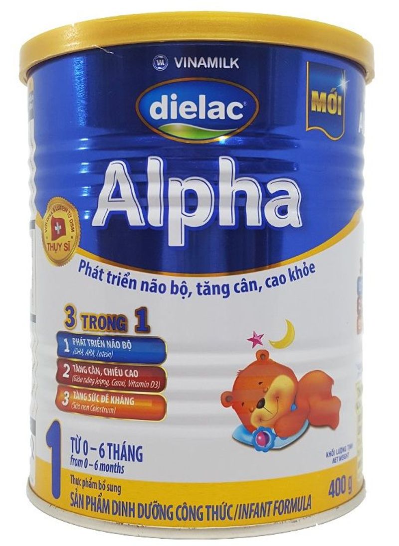 Dielac Alpha 1 HT 400g - Sữa Bột Vinamilk - Giá sỉ bán buôn giá sỉ
