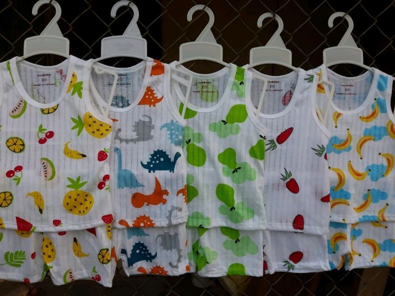 bộ cotton giấy balo cho bé giá sỉ