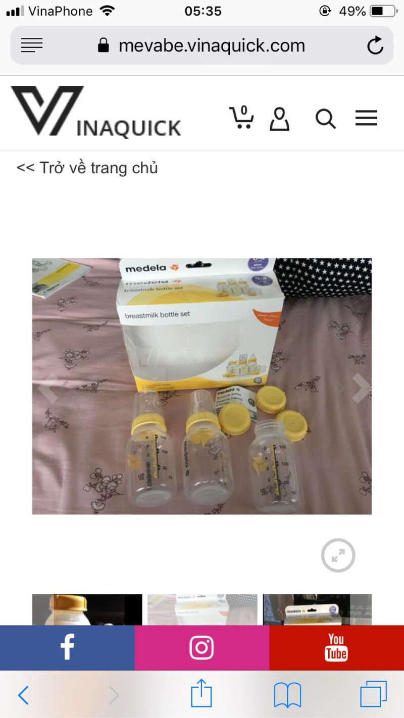 Bình trữ sữa medela giá sỉ