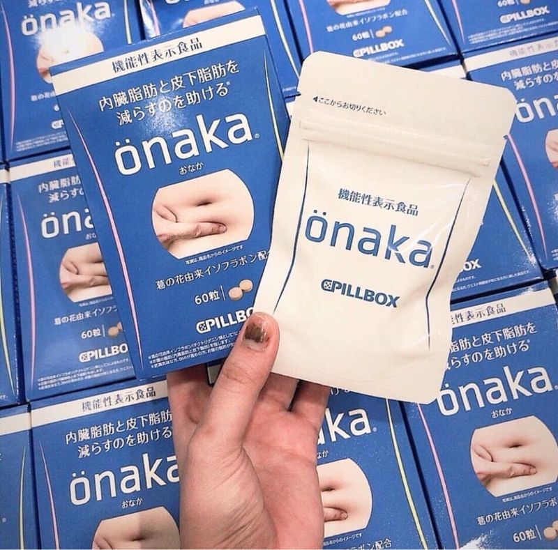 Thuốc giảm mỡ bụng Onaka Pillbox Nhật Bản 60 viên giá sỉ - giá bán ...