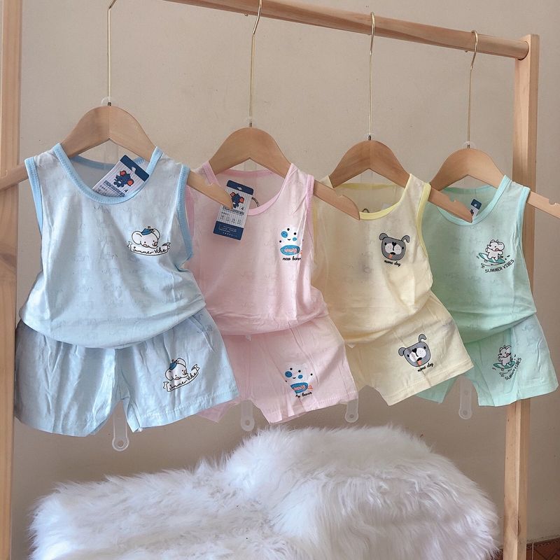 Bộ ba lỗ thông hơi mẫu với cho bé giá sỉ