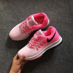 Giày thể thao nam nữ nike zoom xám hồng