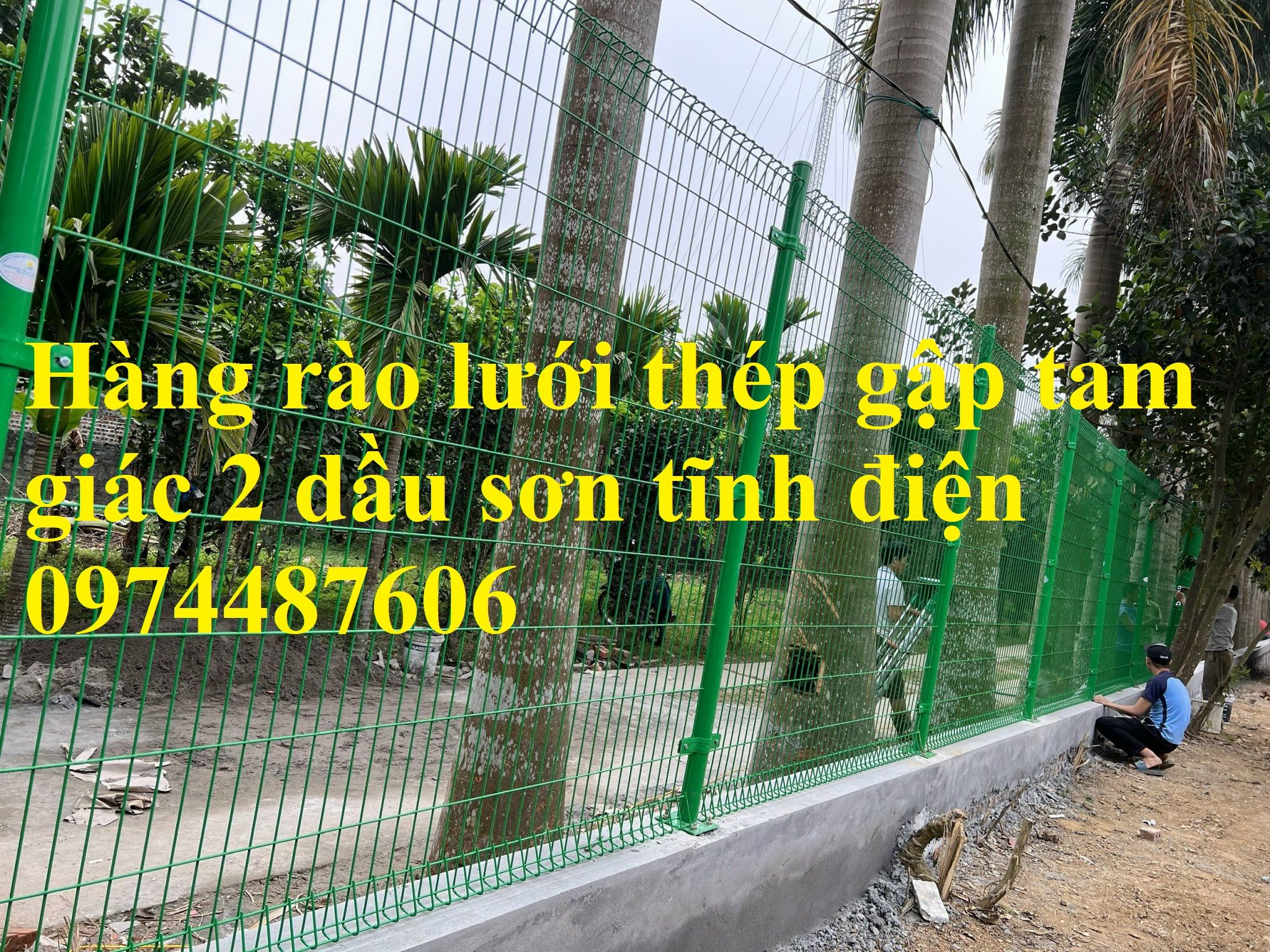 Hàng Rào lưới thépMạ Kẽm,  Hàng Rào Lưới ThépSơn Tĩnh Điện, Hàng Rào - 10