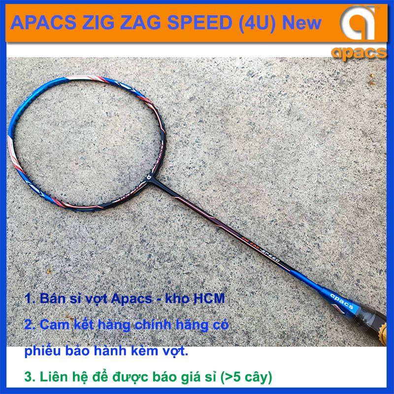 Vợt cầu lông Apacs Zig Zag Speed (4U) NEW hàng chính hãng, giá bán